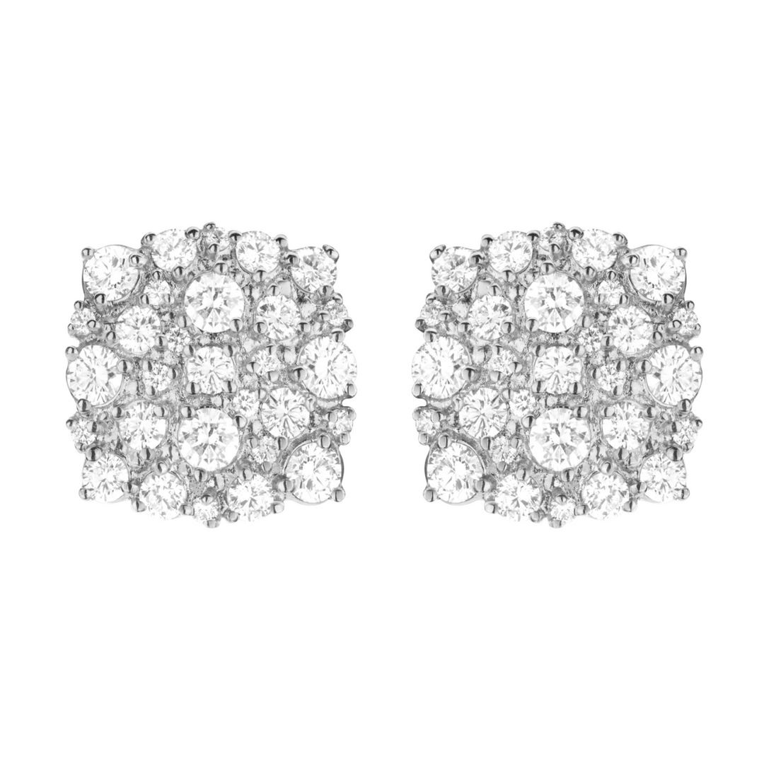 PAUL MORELLI Confetti Cushion White Gold Stud Earrings Default Title