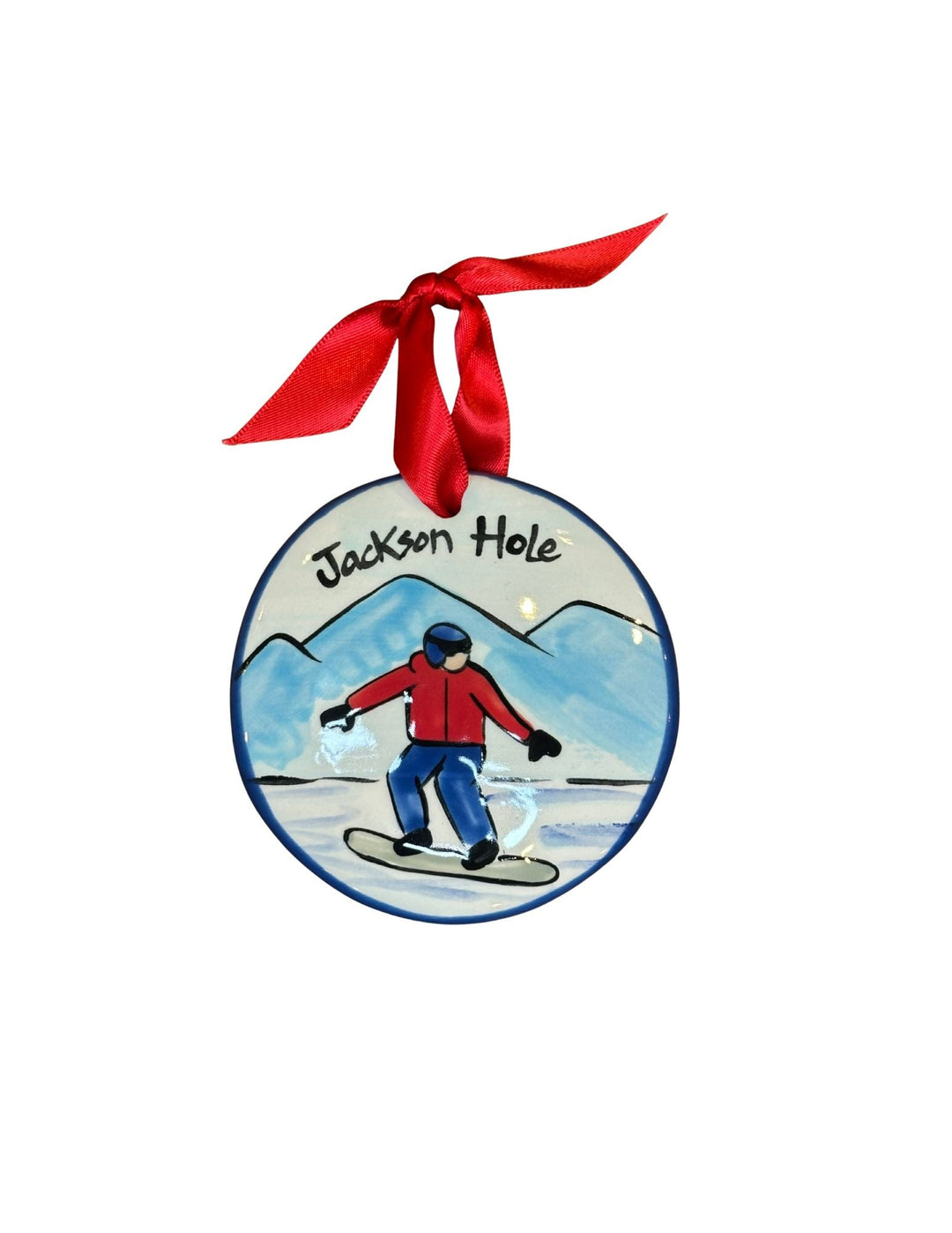 NOLA WATKINS COLLECTION Jackson Hole Snowboarder Ornament Default Title