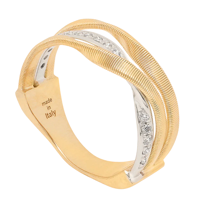 MARCO BICEGO Marrakech 18K Yellow And White Gold Ring With Diamonds
