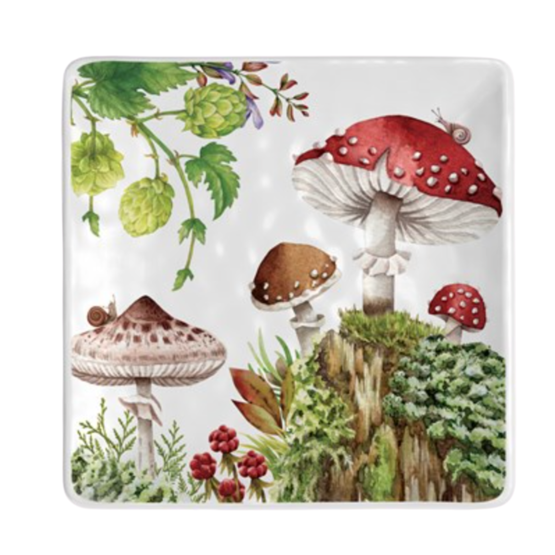 MICHEL DESIGN Moss And Oak Mellamine Canape Plate Default Title