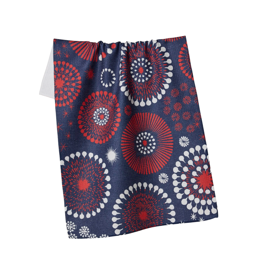 GEOMETRY GEOMETRY FREEDOM SPARKS TEA TOWEL Default Title