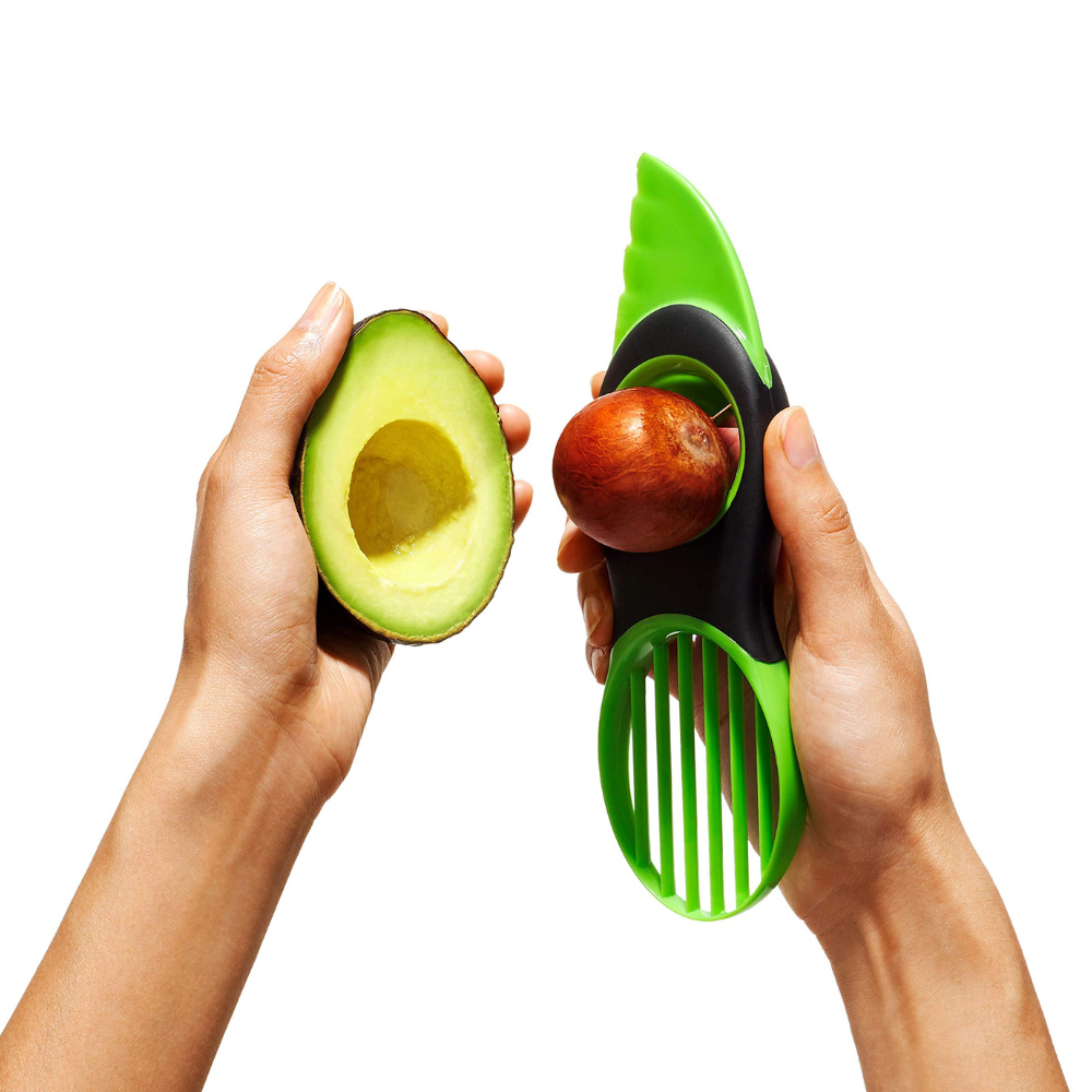OXO GOOD GRIPS 3-IN-1 AVOCADO SLICER GREEN