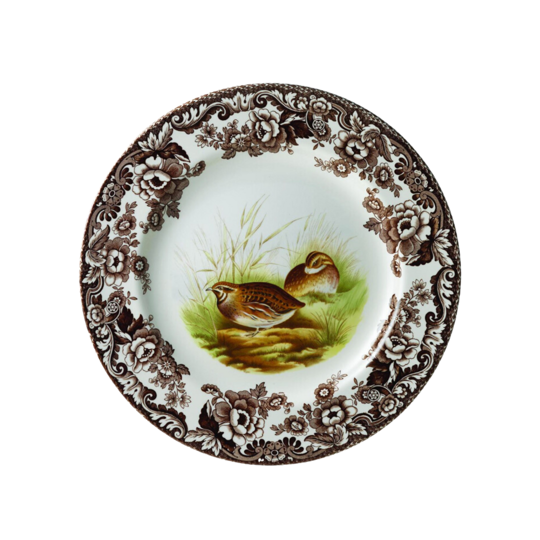 SPODE INDIVIDUALLY SOLD WOODLAND BIRD CANAPE PLATES