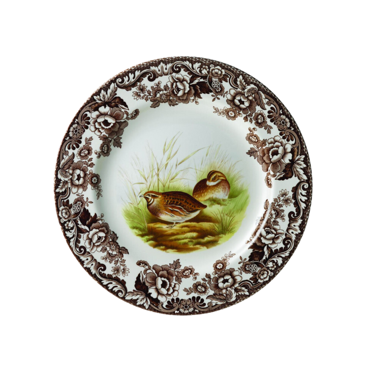 SPODE INDIVIDUALLY SOLD WOODLAND BIRD CANAPE PLATES