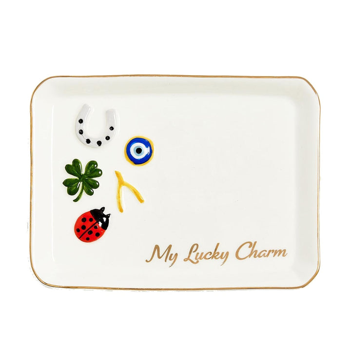 TWO'S COMPANY My Lucky Charm Trinket Tray