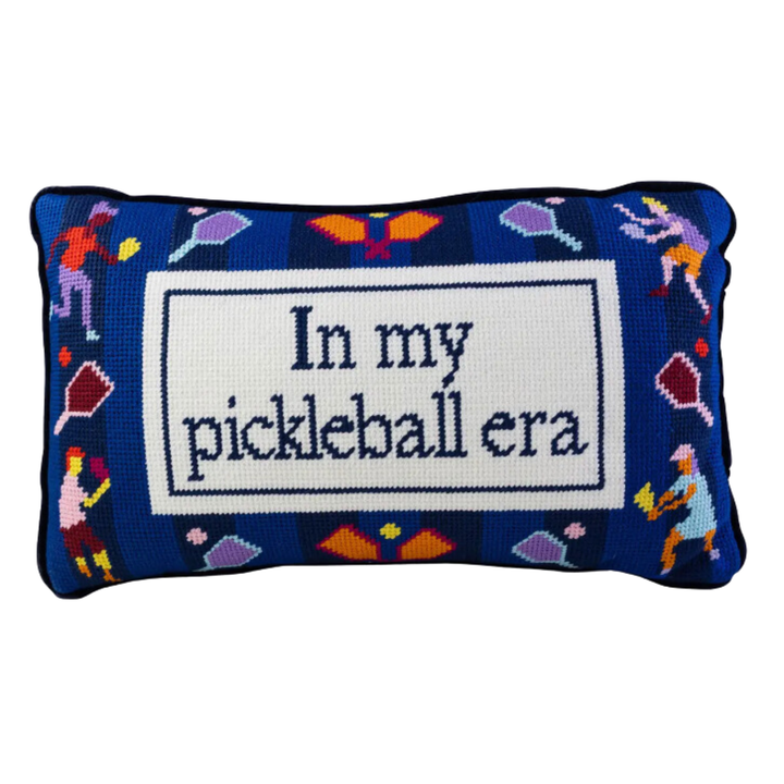 FURBISH STUDIO Pickleball Era Needlepoint Pillow