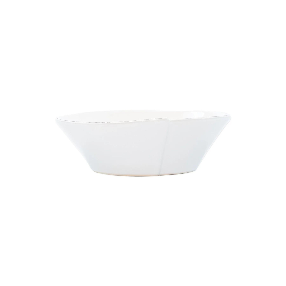 VIETRI LASTRA SMALL OVAL BOWL - WHITE