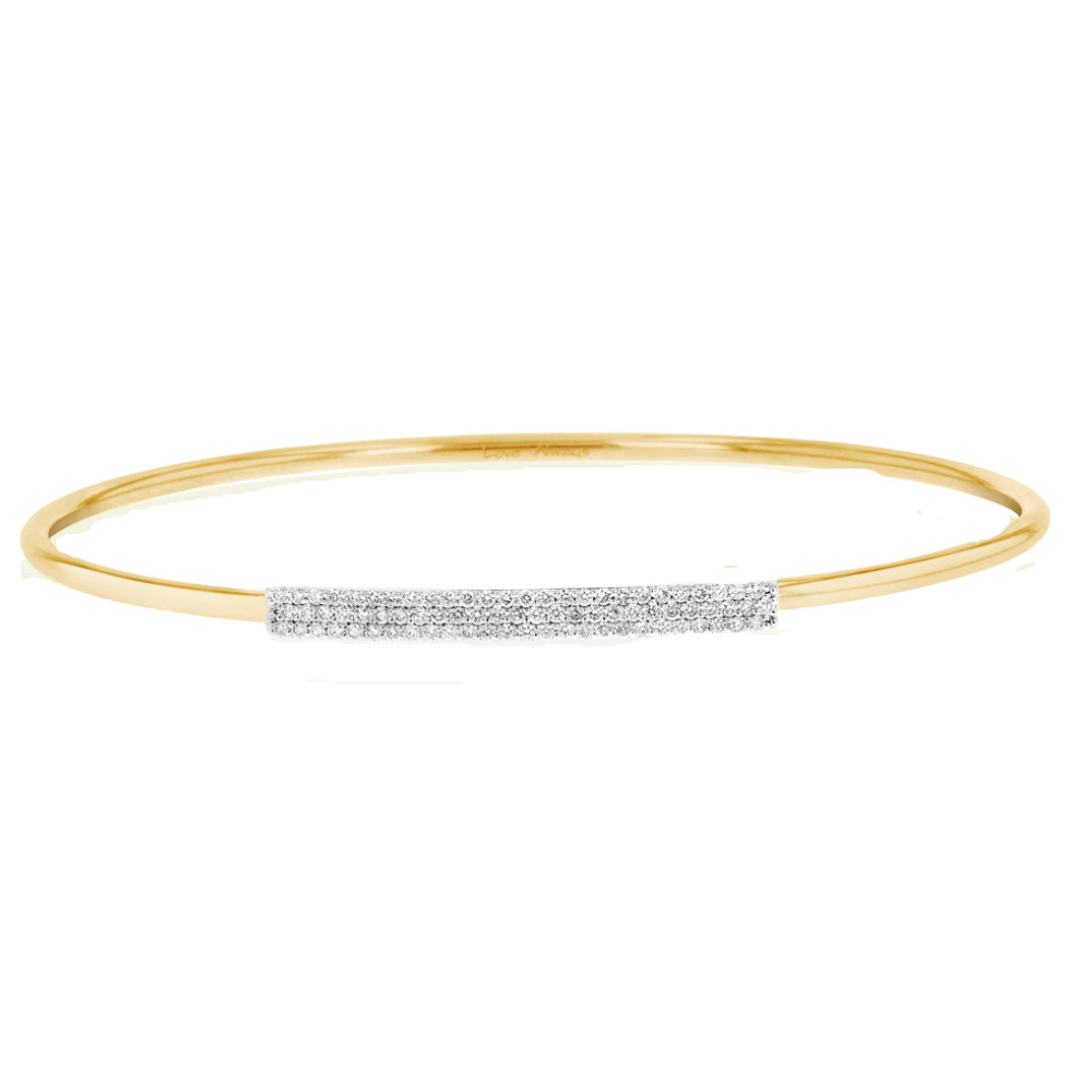 Phillips House 14K YELLOW GOLD DIAMOND WIRE STRAP BRACELET