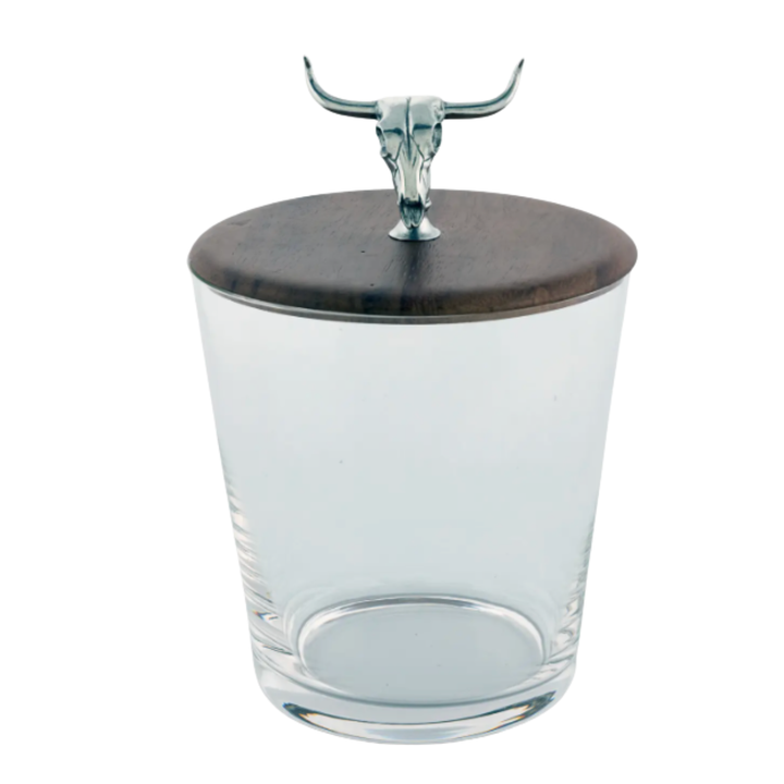 VAGABOND HOUSE Ice Bucket With Long Horn Skull Knob