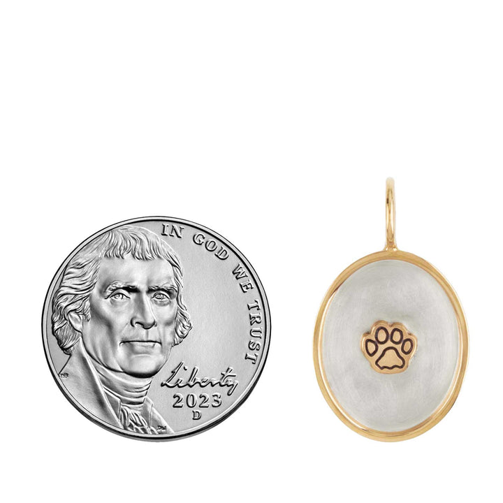 HEATHER B. MOORE PET LOVE OVAL CHARM