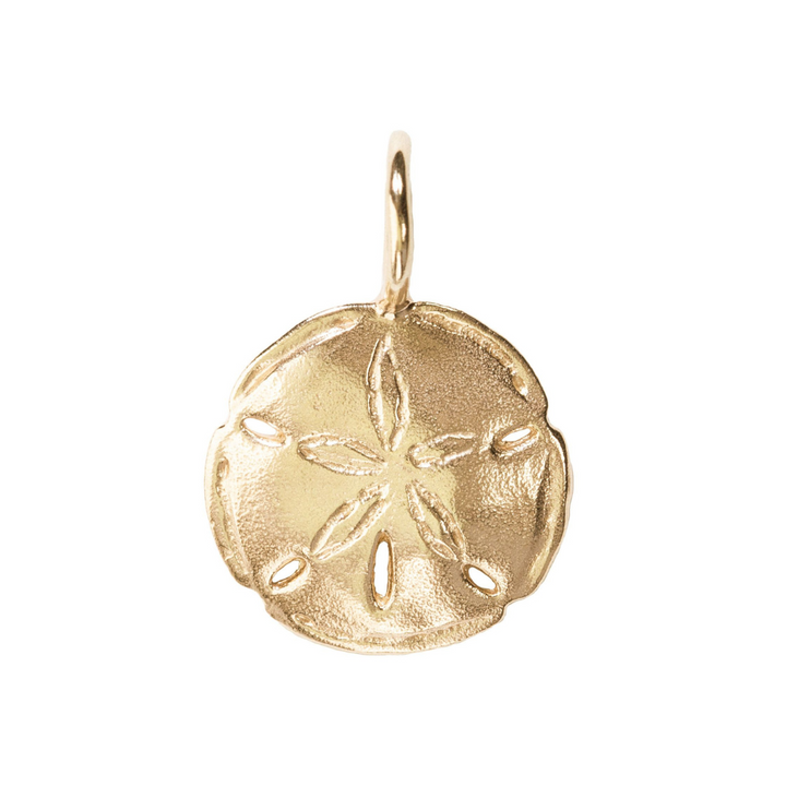 HEATHER B. MOORE GOLD POLISHED SAND DOLLAR SCULPTURAL CHARM