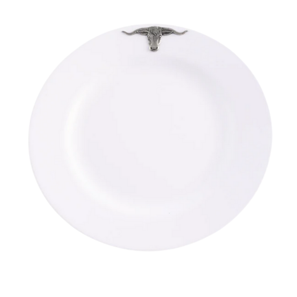 ARTHUR COURT Longhorn Melamine Plate