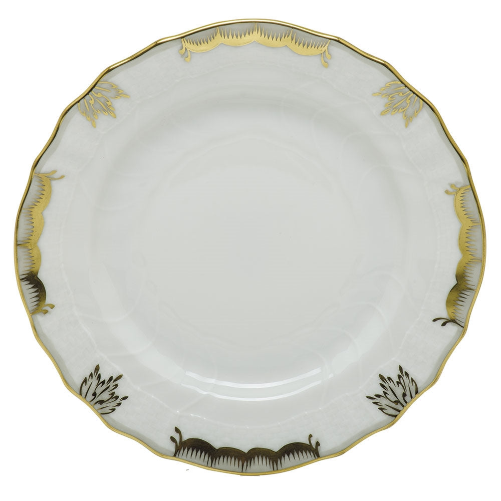 HEREND PRINCESS VICTORIA GRAY DINNER PLATE