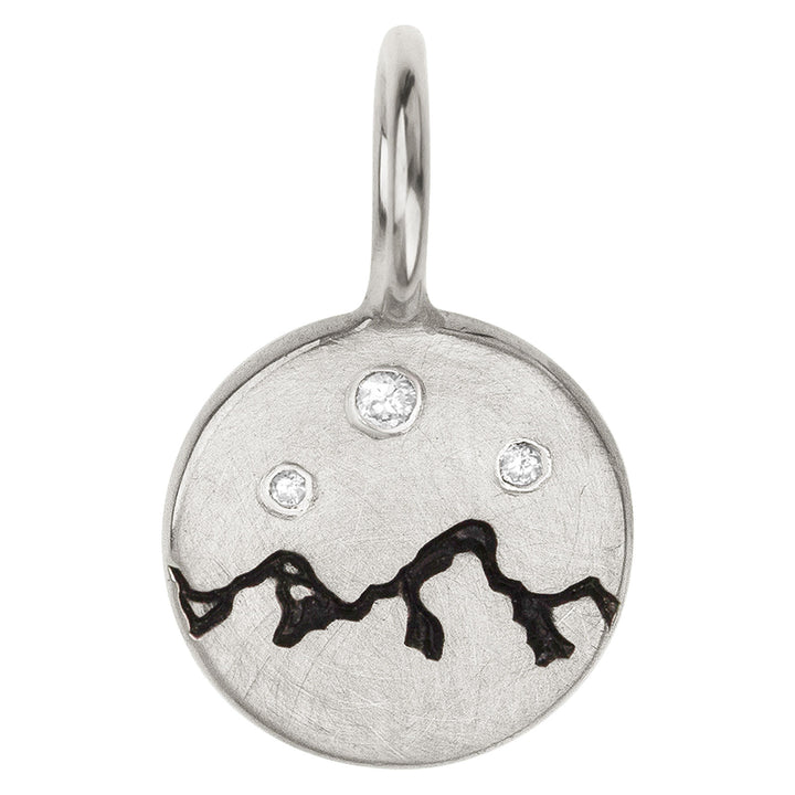 HEATHER B. MOORE Sterling Silver Diamond Teton Charm