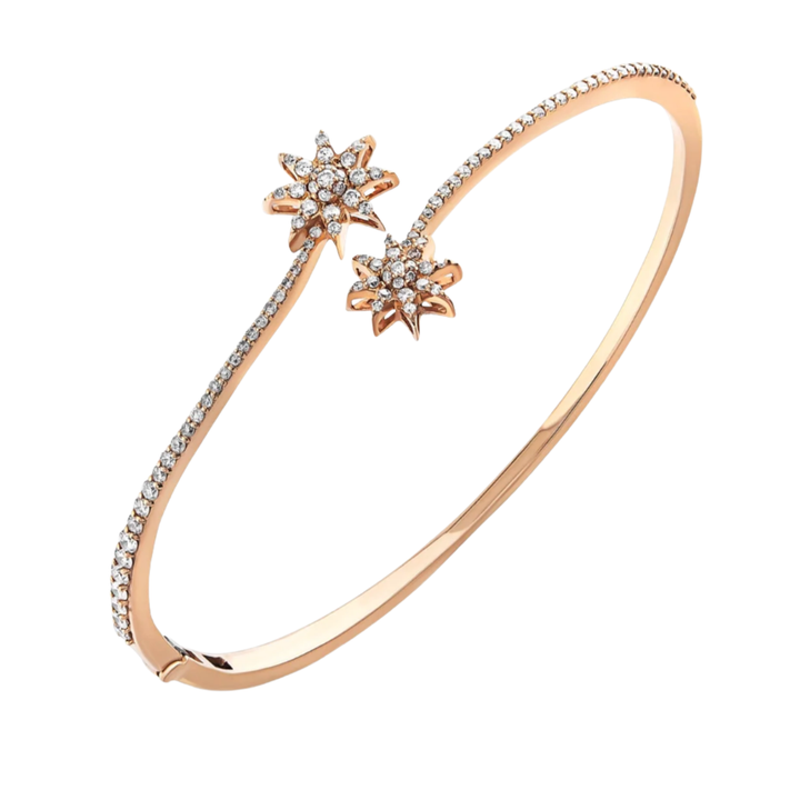 BEE GODDESS Starlight Venus Star 14K Rose Gold And Diamond Bracelet Default Title