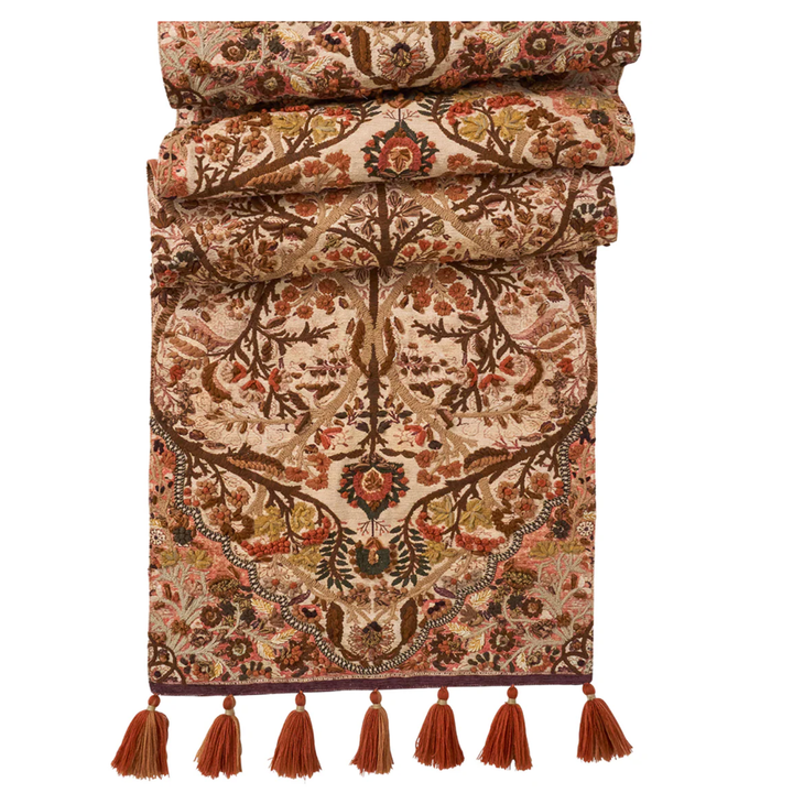 JULISKA Willa Amber Embroidered Table Runner Default Title