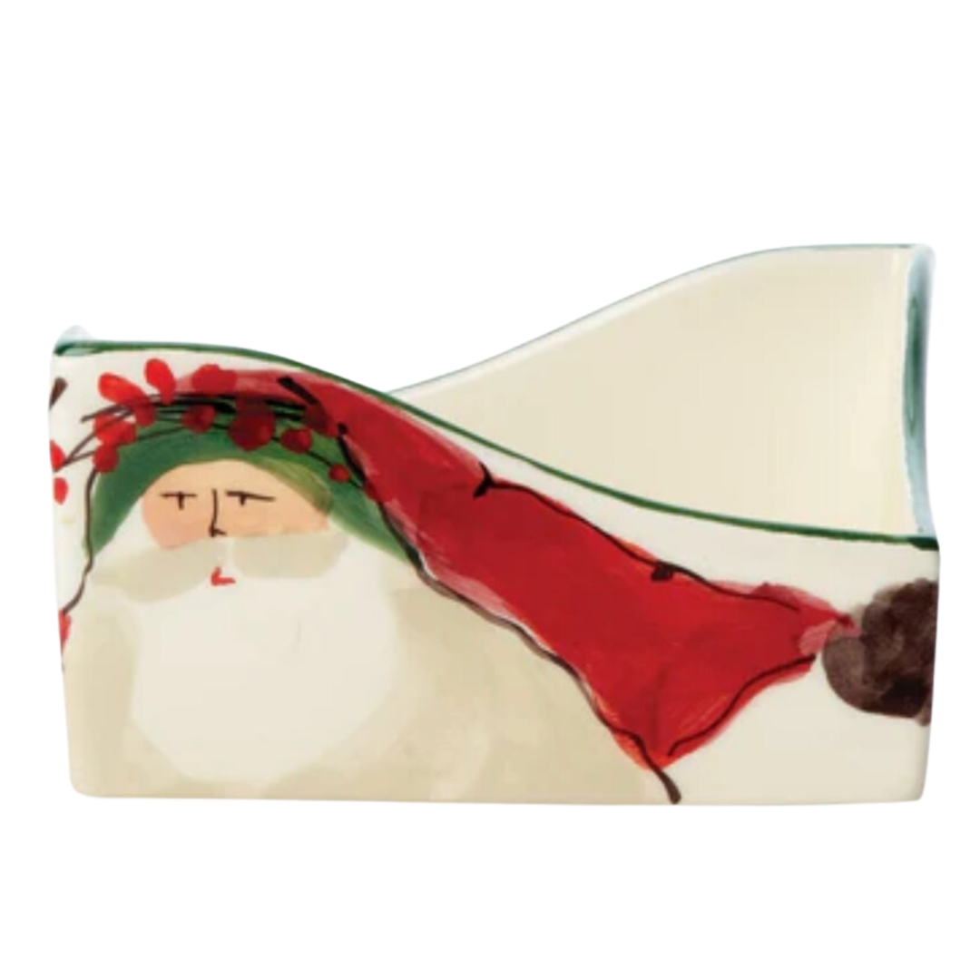 VIETRI Old St. Nick Cocktail Napkin Holder Default Title