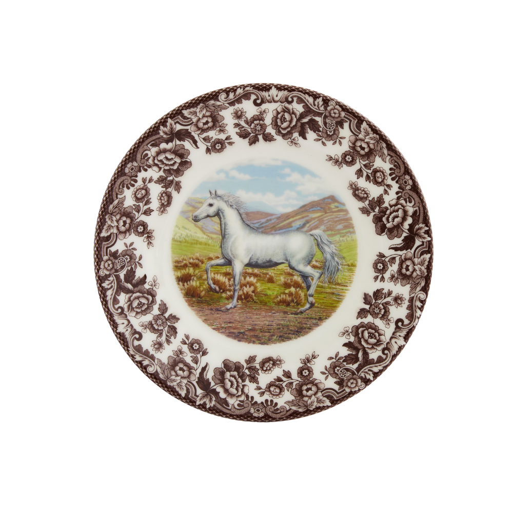 SPODE WOODLAND ARABIAN HORSE SALAD PLATE