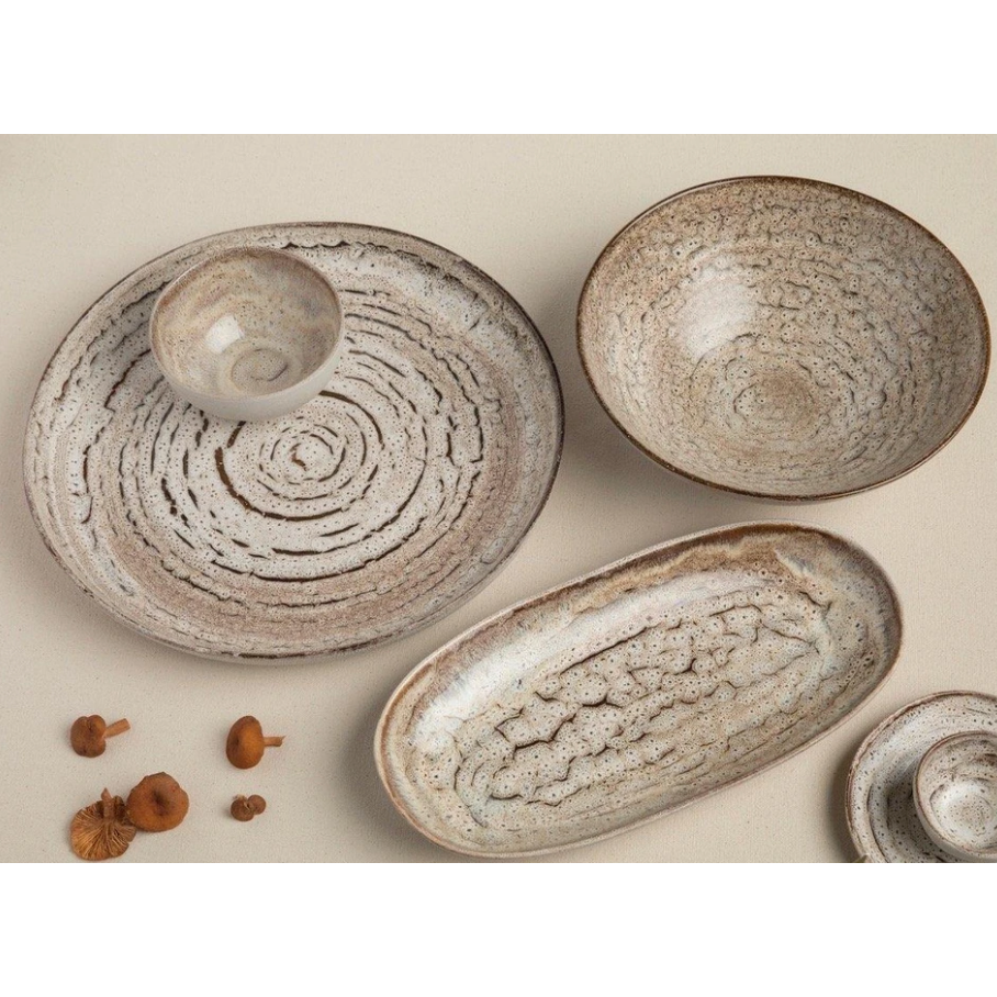 CARMEL CERAMICA Truffle Oval Tray