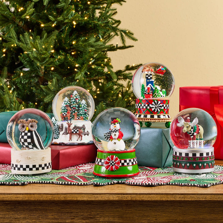 MACKENZIE CHILDS MacKenzie-Childs Patience Brewster Mooseltoe Snow Globe