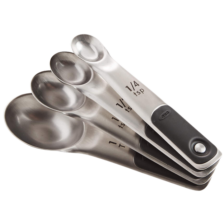 OXO GOOD GRIPS STAINLESS STEEL MEASURING SPOONS SET OF 4