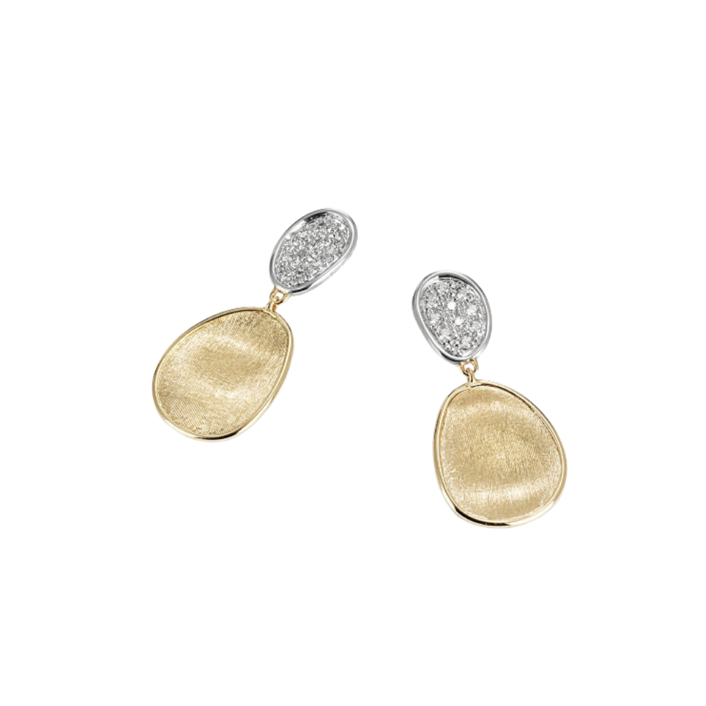 MARCO BICEGO Lunaria 18K Yellow And White Gold Drop Diamond Earrings