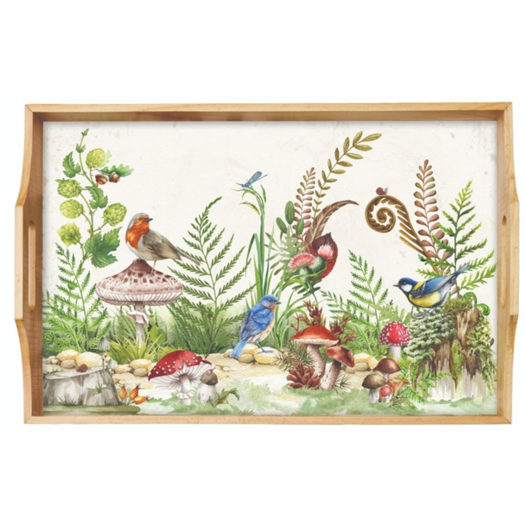 MICHEL DESIGN Moss And Oak Wood Tray Default Title