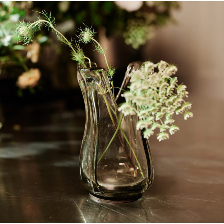 JAN BARBOGLIO Mini 4 Arm Vase On Iron Stand