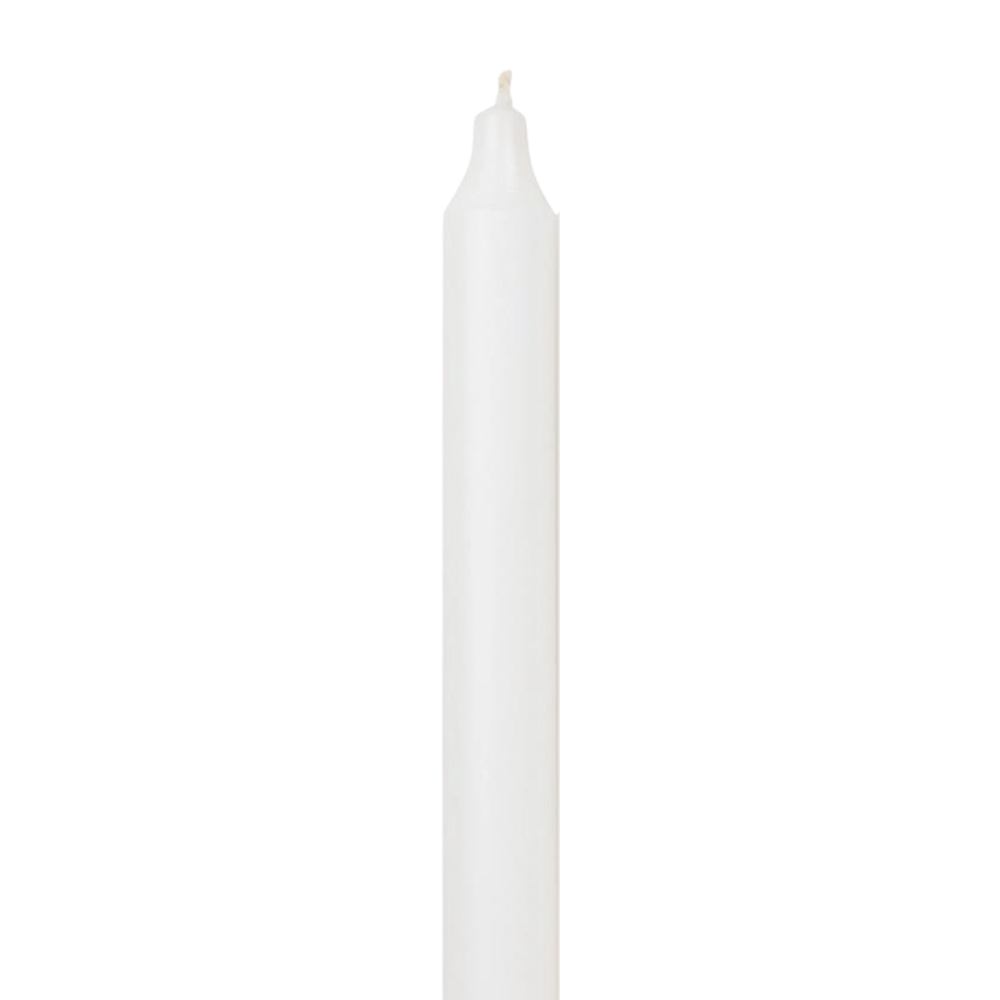 NORTHERN LIGHTS Individually Sold Single Pure White Taper Candle Default Title