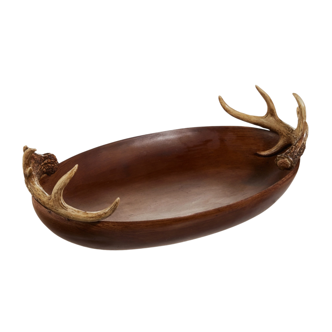 RAZ IMPORTS Natural Antler Bowl Default Title
