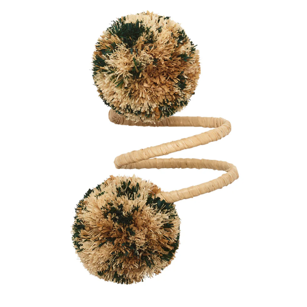 KIM SEYBERT Casbah Napkin Ring in Natural And Green Default Title