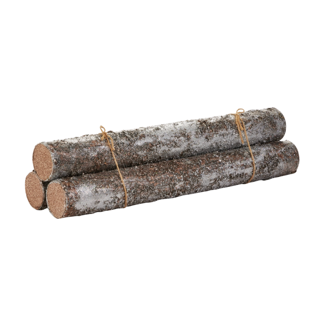 RAZ IMPORTS Glittered Log Bundle Default Title