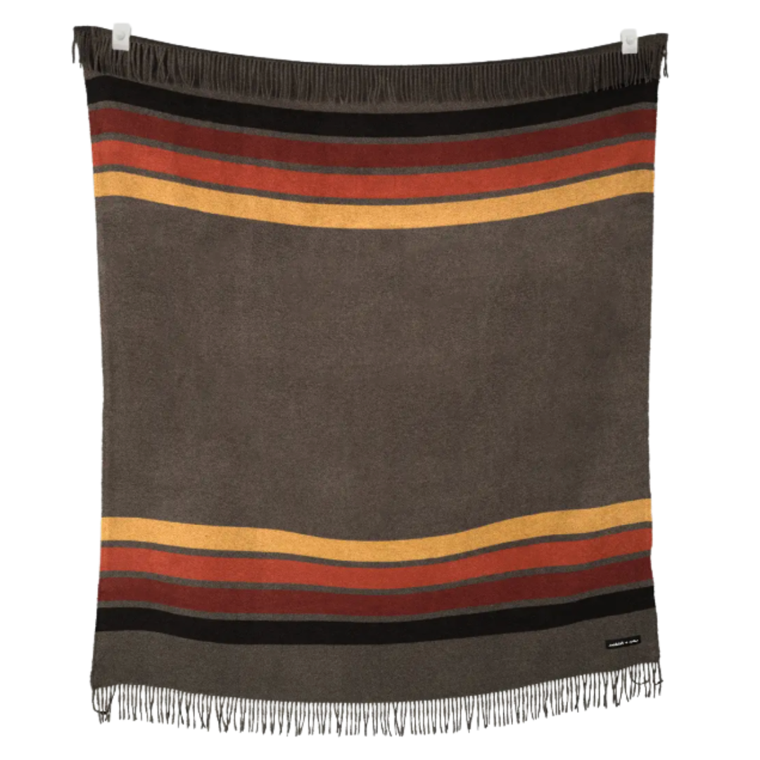 SACKCLOTH AND ASHES Camp Mountain Throw Blanket Default Title