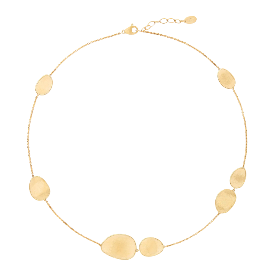 MARCO BICEGO Lunaria 18K Yellow Gold Small 7 Petal Station Necklace Default Title