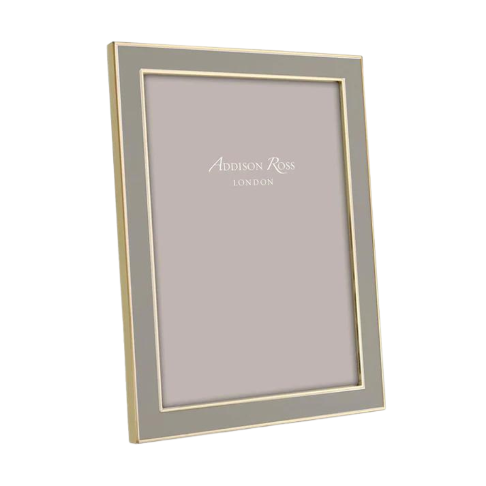 ADDISON ROSS Taupe And Gold Frame %" X 7" Default Title