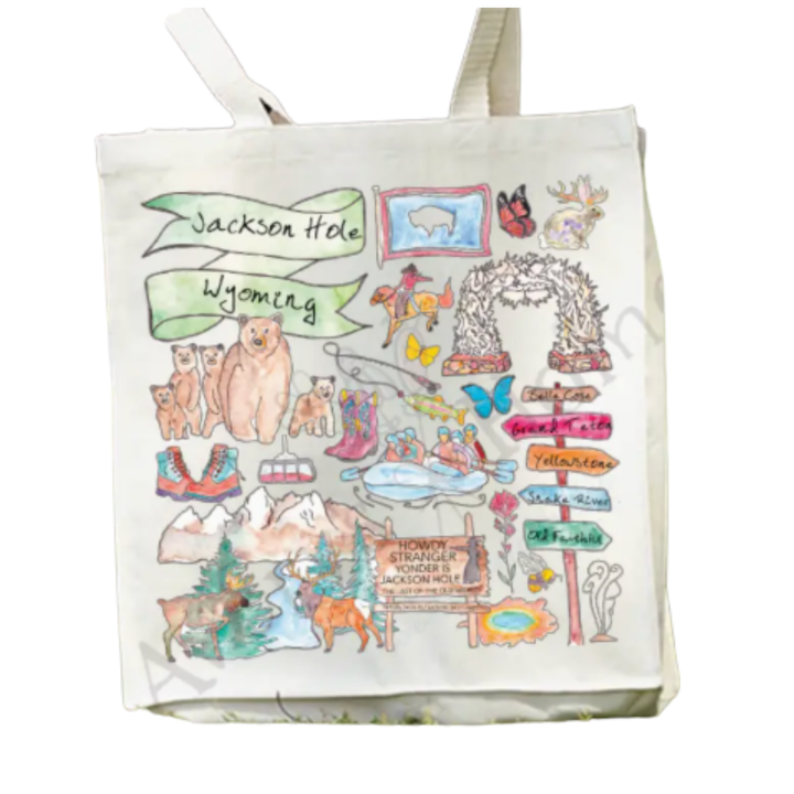 AVERY'S HOME JH Wyoming Large Tote Bag