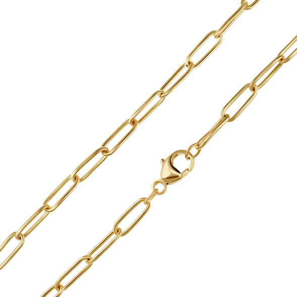 HEATHER B. MOORE 2.9MM SOLID 14K GOLD LINK CHAIN Default Title