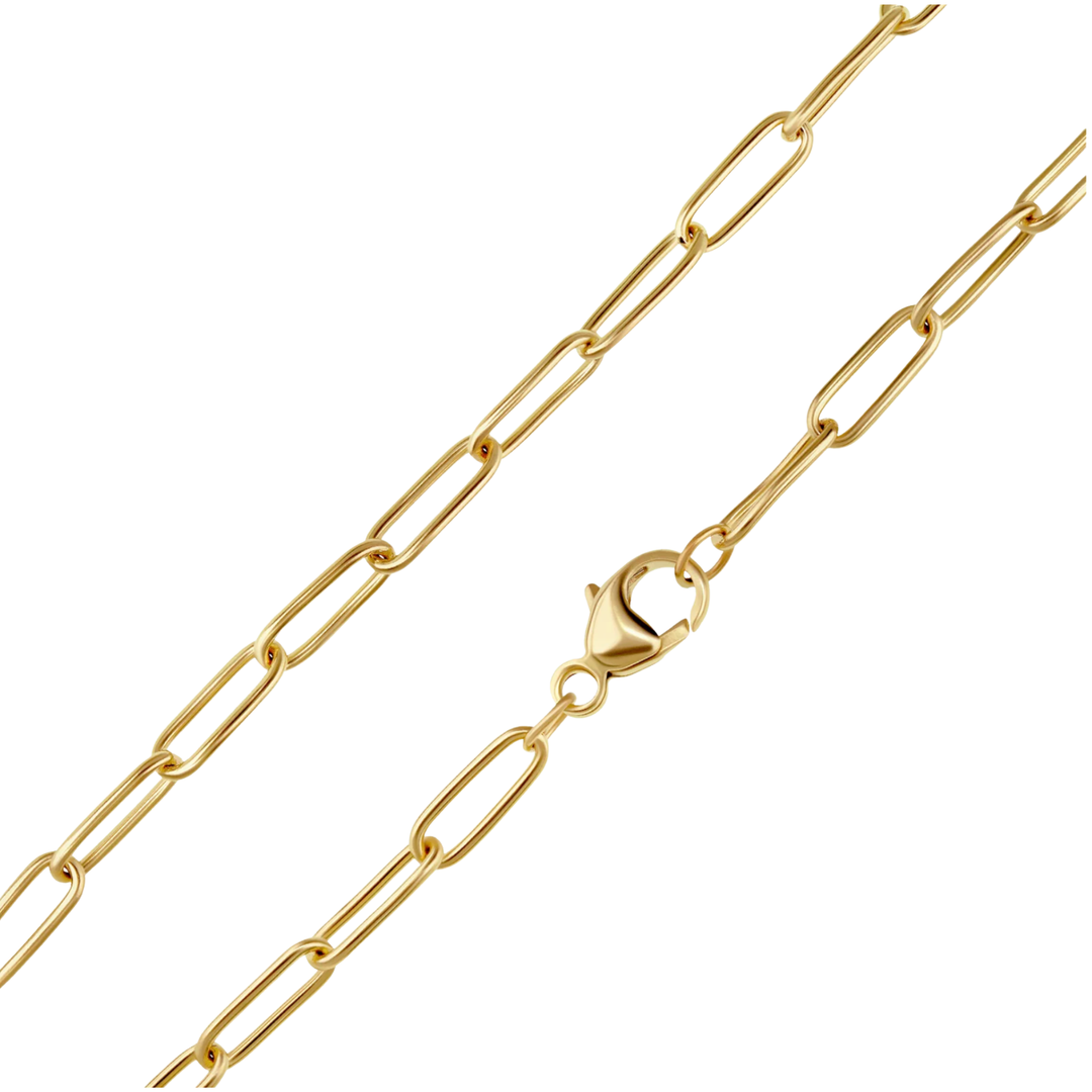 2.9mm Solid 14K Gold Link Chain