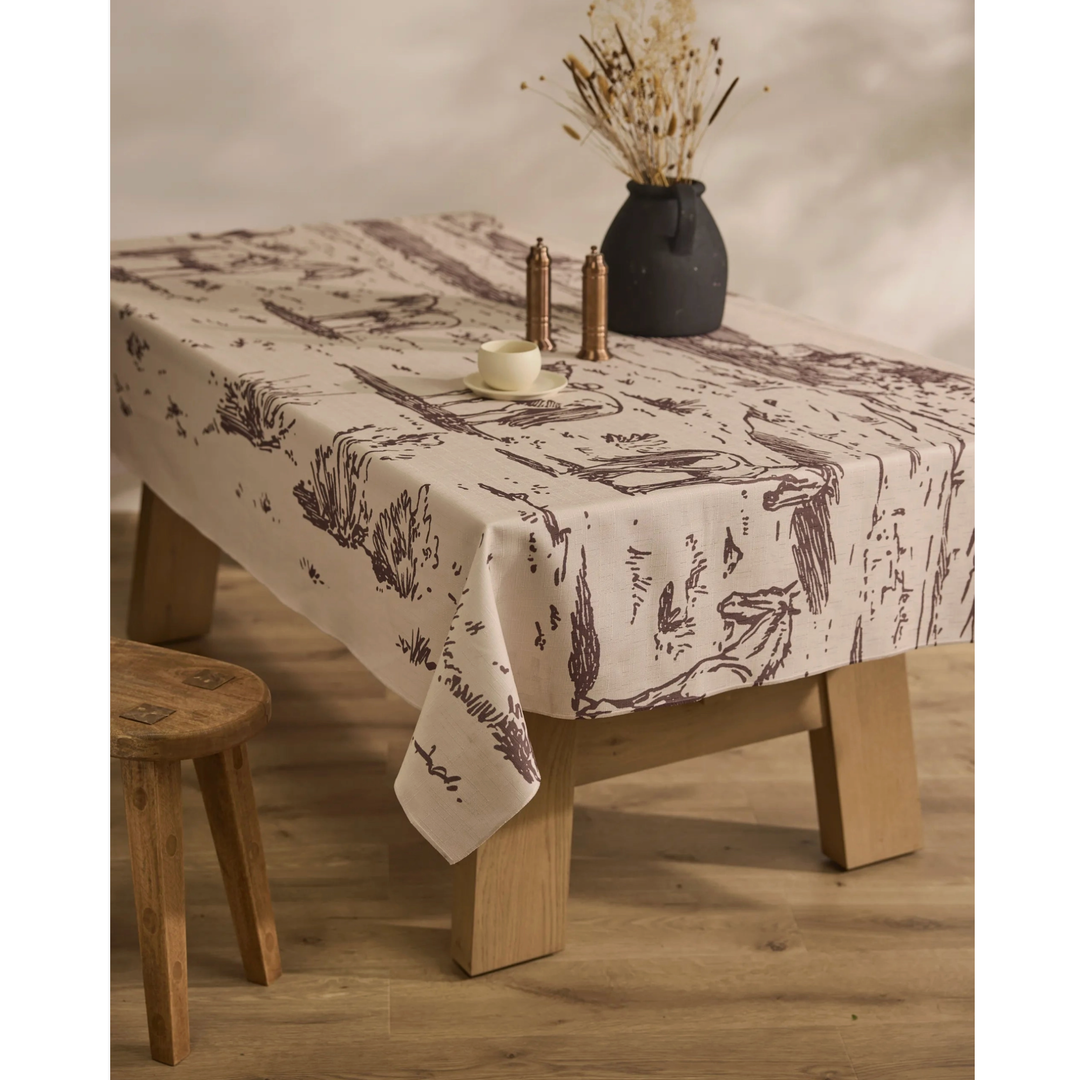 GEOMETRY Western Scene Tablecloth