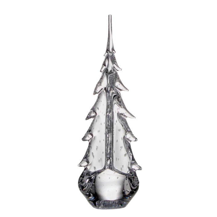 SIMON PEARCE Evergreen Bubble 12" Glass Tree
