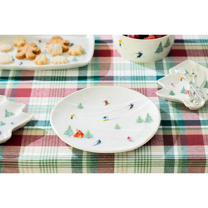 GRACE TEAWARE Winter Ski Slope Salad Plate