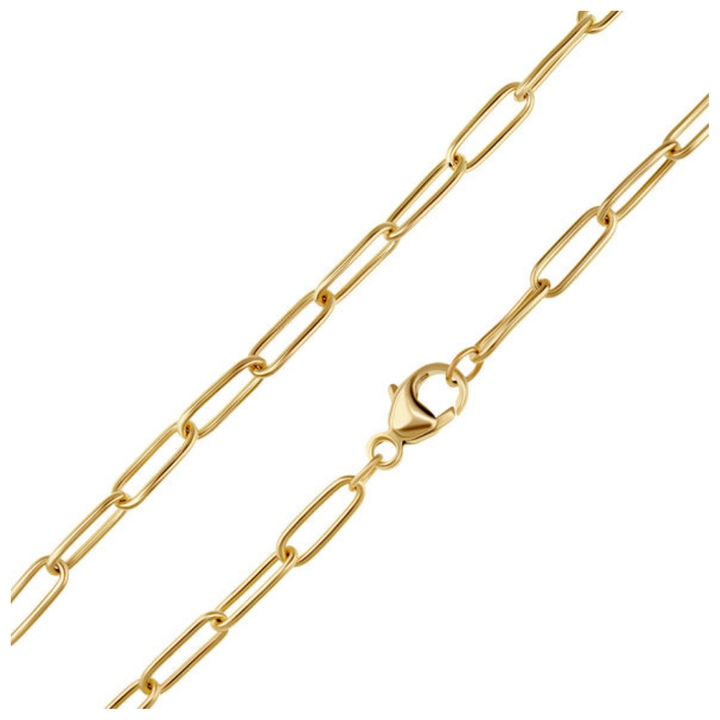 HEATHER B. MOORE 2.9MM SOLID 14K GOLD LINK CHAIN 16",20"