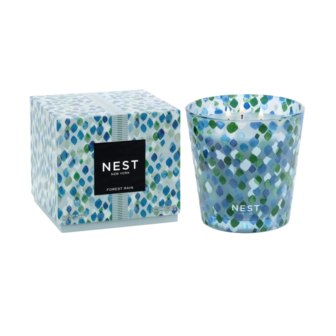NEST Forest Rain Decorative 3 Wick Candle Default Title