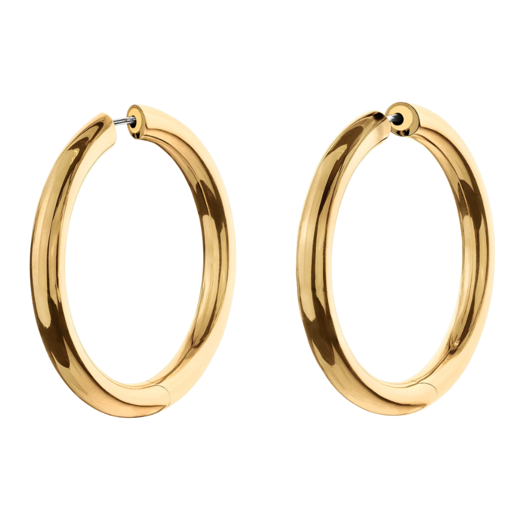 Ultimate18K Yellow Gold Hoop Earrings