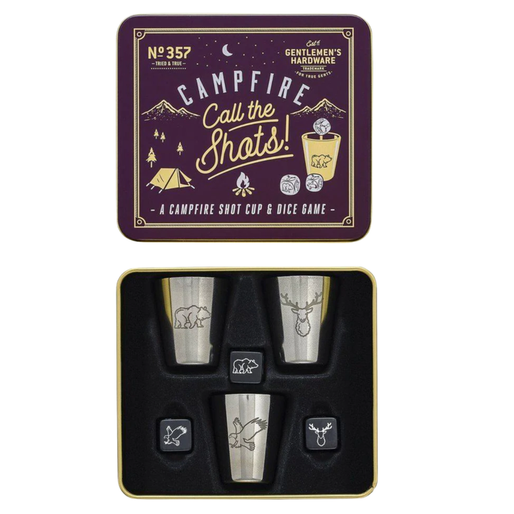 GENTLEMEN'S HARDWARE Campfire Call The Shots Shot Cup and Dice Game Default Title