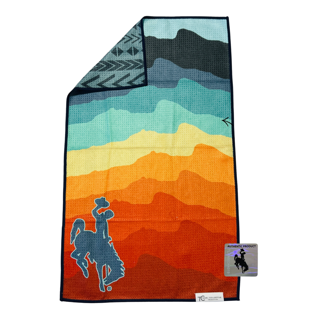 TOWEL COLLECTIVE Wyoming Cowboy Waffle Weave Microfiber Kitchen Towel