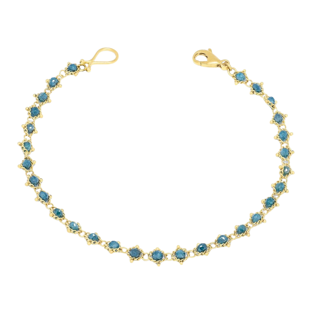 AMALI Blue Diamond Bracelet 18K Yellow Gold