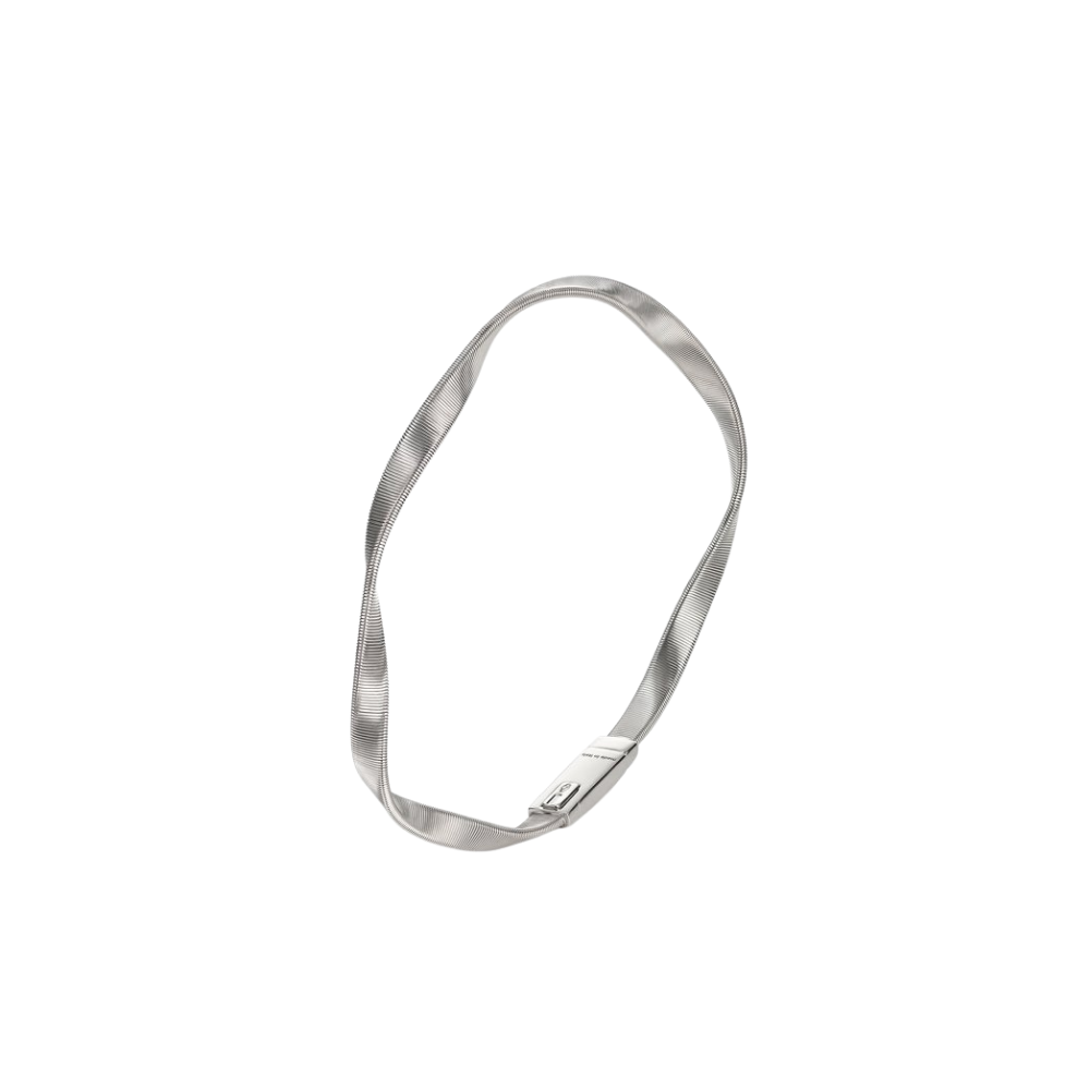 MARCO BICEGO Marrakech 18K White Gold Twisted Coil Bracelet