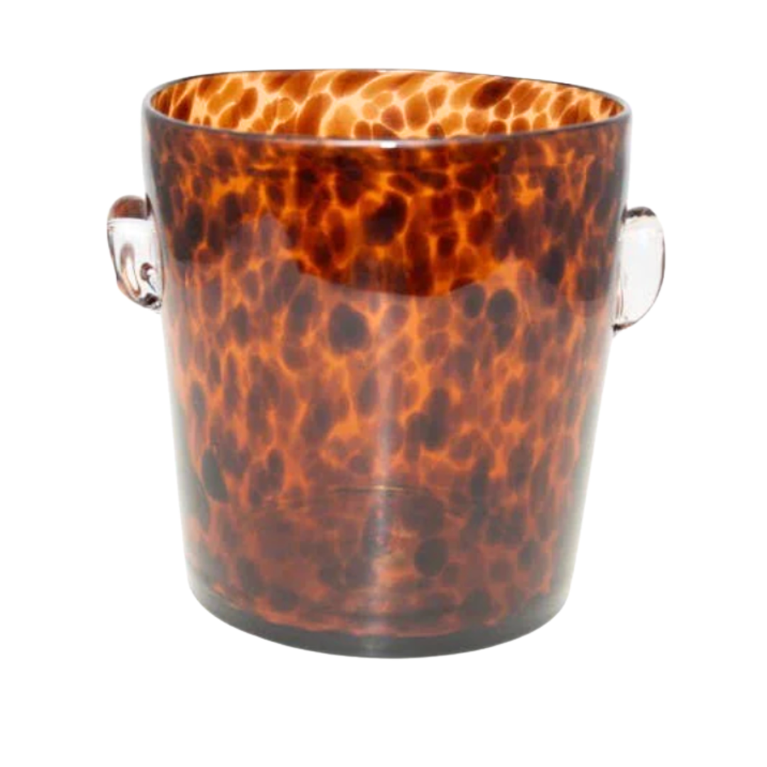 TWO'S COMPANY Tortise Print Ice Bucket Default Title