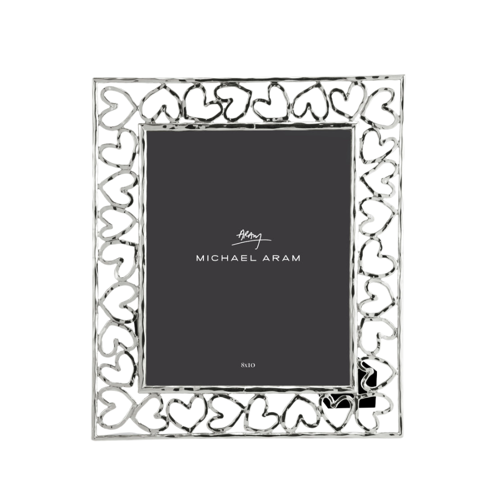 MICHAEL ARAM SILVER HEART FRAME SILVER / 8 X 10